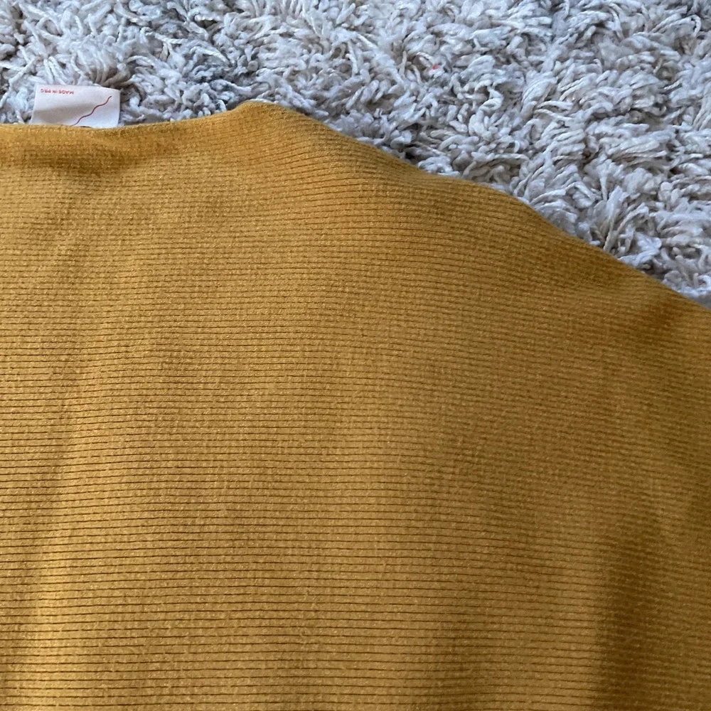 Kerisma G550 Ryker Mustard Yellow‎ Ribbed Dolman Sleeve Boat Neck Sweater SM